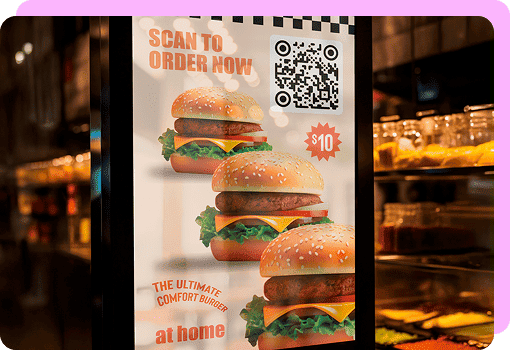 app qr code for fast food restaurants