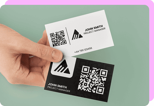 landing pages qr code for business cards
