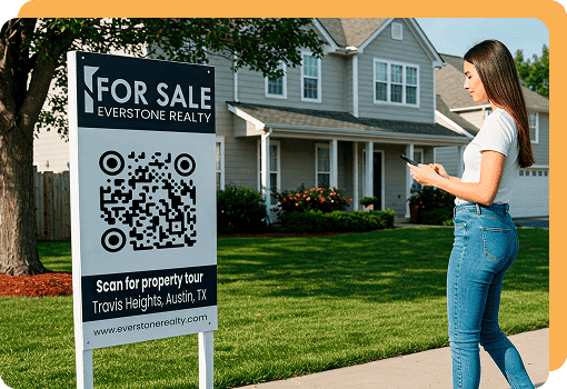 landing pages qr code for real estate