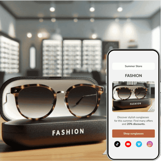 landing page to qr code