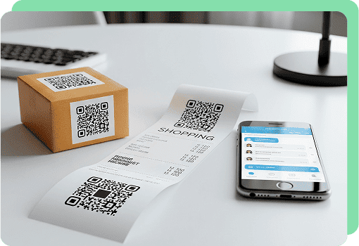 line qr code ecommerce support