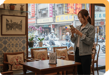 咖啡館與茶館免費 Wi-Fi QR 碼